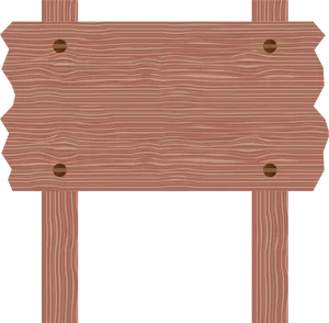 Wooden Signboard Blank Texture PNG