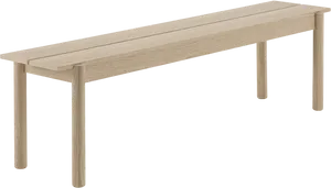Wooden Simple Design Bench PNG image