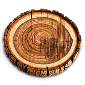 Wooden Slice Coaster PNG 06252024