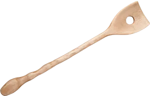 Wooden Slotted Spoon PNG image