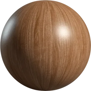 Wooden Sphere Texture Showcase PNG image