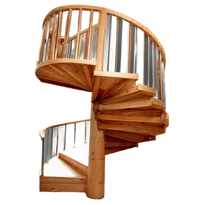 Wooden Spiral Staircase Png Kyk PNG image