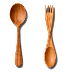 Wooden Spoon And Fork PNG Xch15 PNG