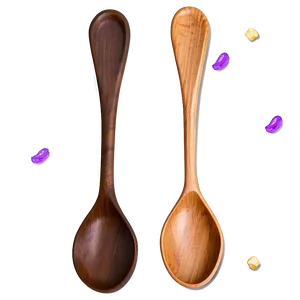 Wooden Spoon Design PNG 06132024