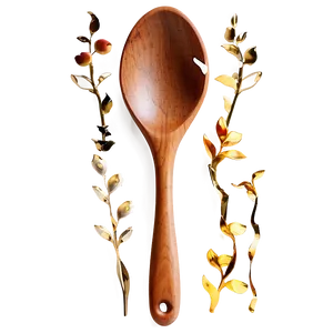 Wooden Spoon For Baking PNG 06132024