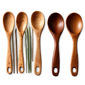 Wooden Spoon Set PNG Jux