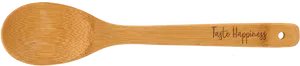 Wooden Spoon Taste Happiness Engraving PNG