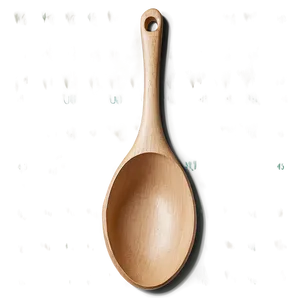 Wooden Spoon With Hole PNG 06132024
