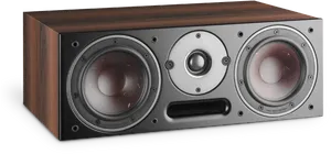 Wooden Stereo Speaker System PNG image