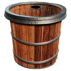 Wooden Trash Bin Draft PNG Nvr PNG