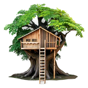 Wooden Tree House Png 81 PNG image