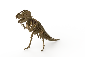 Wooden Tyrannosaurus Rex Skeleton Model PNG image