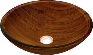 Wooden Vessel Sink Texture PNG image
