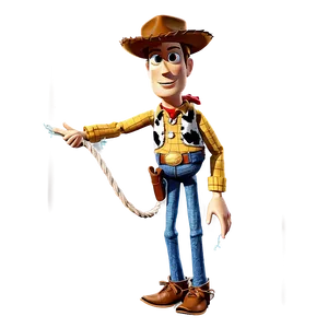 Woody Holding Rope PNG 50