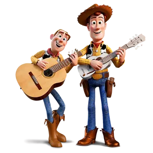 Woody With Guitar Png 05232024 PNG image