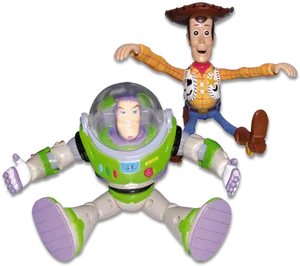 Woodyand Buzz Lightyear Toys PNG image