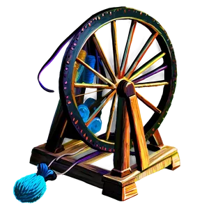 Wool Spinning Wheel Png Uyi20 PNG image