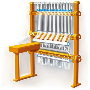 Wool Weaving Loom Png 06252024 PNG image