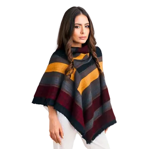 Woolen Poncho Outfit Png 06272024 PNG image