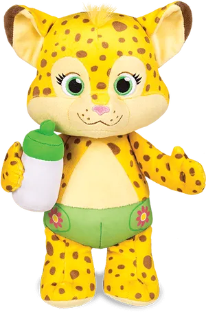 Word Party Plush Cheetah Toy PNG image