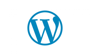 Word Press Logo Blue Background PNG image