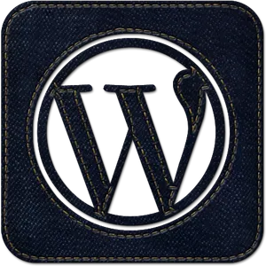 Wordpress Denim Style Logo PNG image