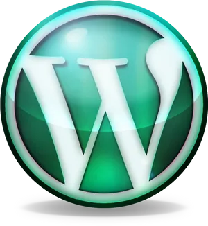 Wordpress Logo Glossy3 D Rendering PNG image