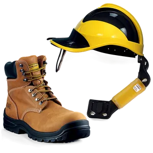 Work Boots And Safety Gear PNG Tib PNG