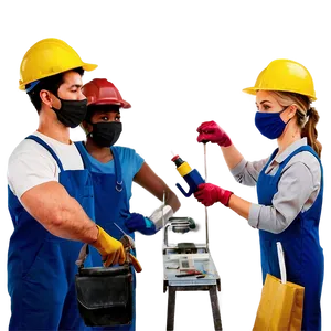 Workers D PNG image