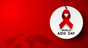 World A I D S Day Awareness Ribbon PNG image