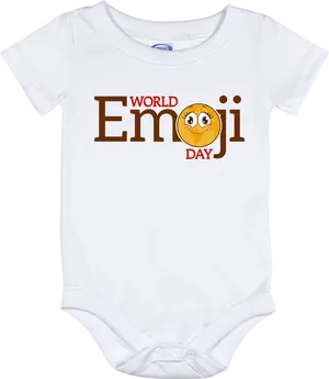 World Emoji Day Baby Onesie PNG image