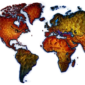 World Map Art Png Vuc2 PNG image