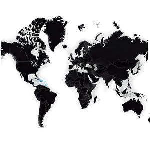 World Map Black And White Png 65 PNG image