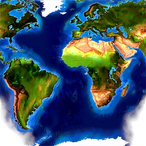 World Map C PNG image