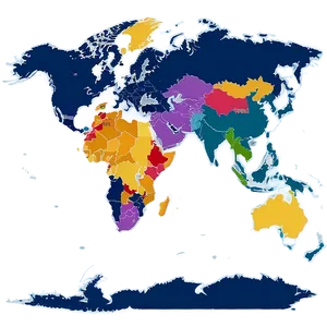 World Map Economic Divisions Png 06242024 PNG image