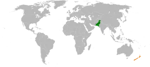 World Map Highlighted Countries PNG image