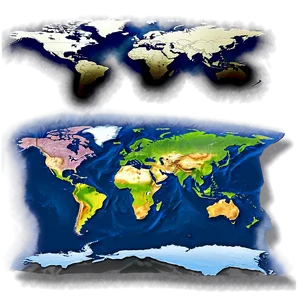World Map Mural Png Ohv16 PNG image