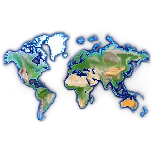 World Map Outline A PNG image