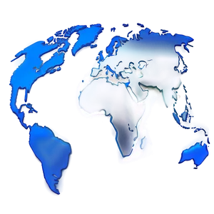 World Map Outline B PNG image