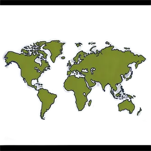 World Map Outline Cartoon PNG Dxk