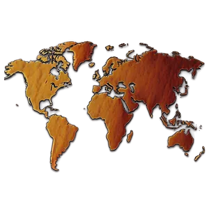 World Map Outline Craft Png 06262024 PNG image