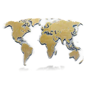 World Map Outline For Geography Png 06262024 PNG image