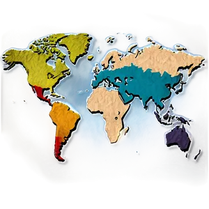 World Map Outline For Students Png 06262024 PNG image