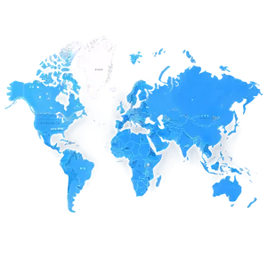 World Map Outline With Cities PNG Vqu