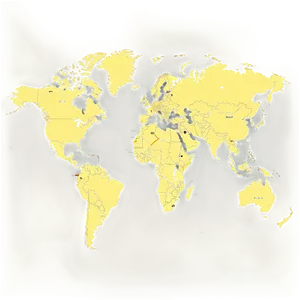 World Map Outline With Countries Outline PNG 06262024