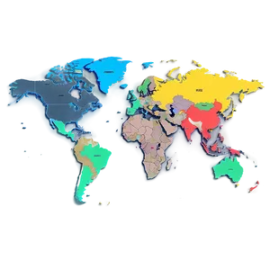 World Map Political Disputes PNG Nlb38 PNG