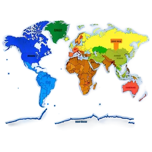 World Map Puzzle For Education PNG Piq PNG