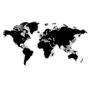 World Map Silhouette Png Ugd PNG image
