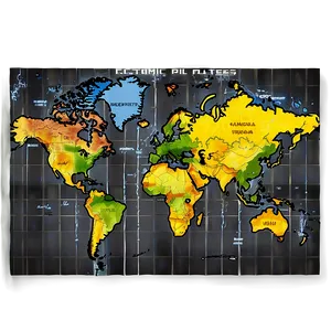 World Map Tectonic Plates Movement PNG Qrs PNG