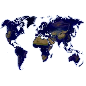 World Map Tectonic Plates Movement PNG Stl PNG